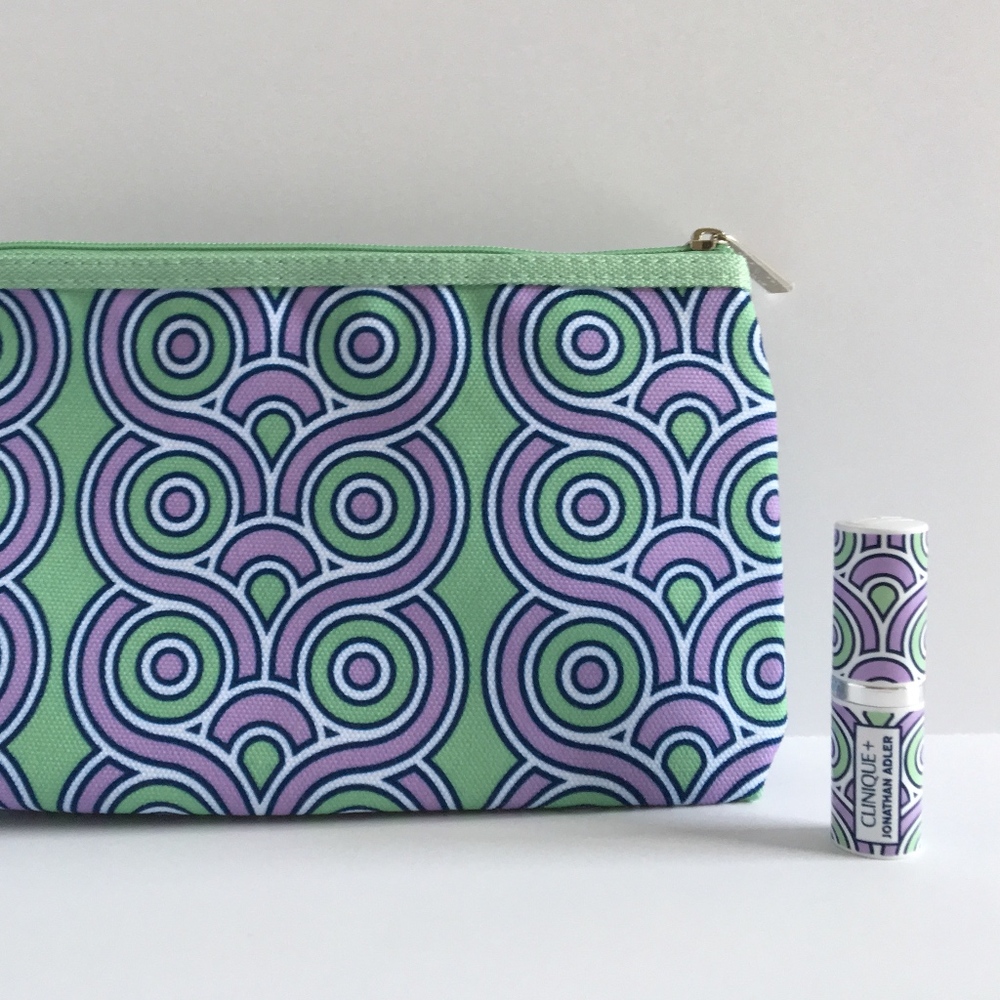 NEW Clinique (Jonathan Adler) Pouch & Lipstick